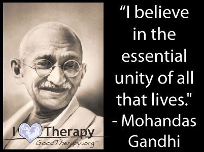 GoodTherapy inspirational thoughts Ghandi