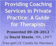 Providing Coaching Services in Private Practice: