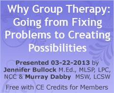 Why Group Therapy: