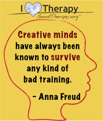 Quote on creative minds by Anna Freud