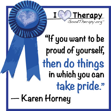 Quote on pride by Karen Horney