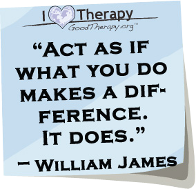 Quote on acting by William James