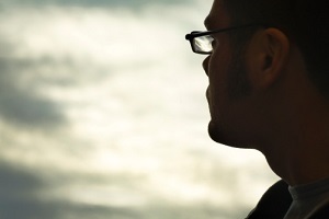 profile-of-man-looking-into-sky