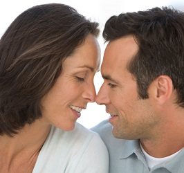 Man and woman face-to-face