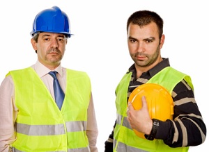 Construction worker and foreman