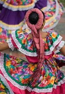 Mexican festival dancer