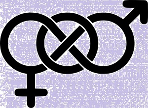 Male and female symbols linked
