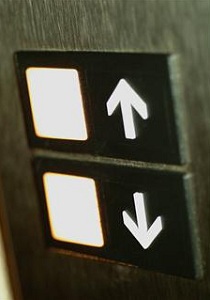 Elevator up and down buttons