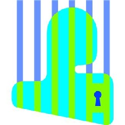 Illustration of person shape behind bars