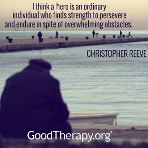 christopher reeve square quote card