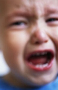 Close up of crying child