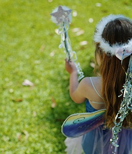 Girl in fairy costume