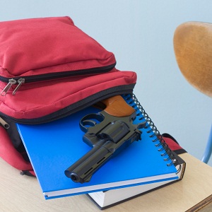 Gun in school bag