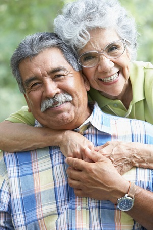 Happy older couple