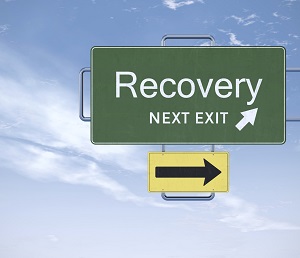 Recovery next exit sign