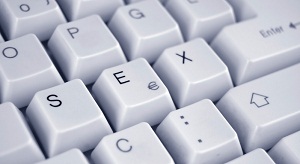Letters s e x on keyboard