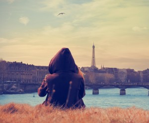 woman-watching-sunset