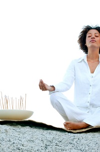 Woman meditating