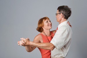 couple dancing the tango together