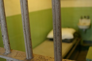 view into prison cell from outside
