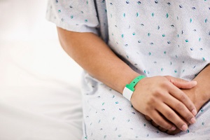 Hands of Hospital Patient