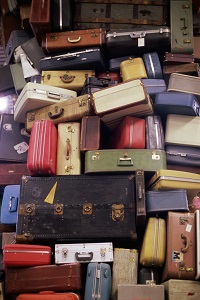 stack of suitcases