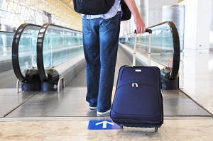 man at airport