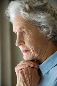 sad looking woman