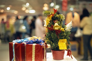 department store during holidays
