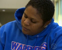 Jackie Turner stillframe from CBS video