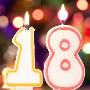 18th birthday candles
