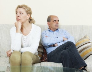 older couple fighting