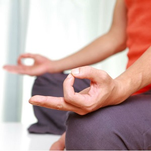 person meditating