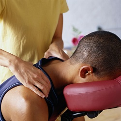 Man Receiving a Shoulder Massage