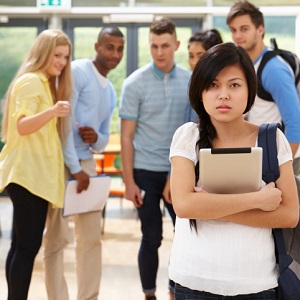 Female Student Being Bullied By Classmates