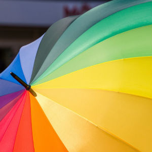 rainbow umbrella