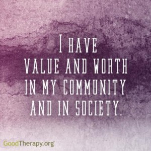 value and worth affirmation