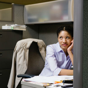 unhappy office worker