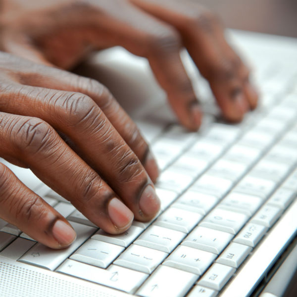 hands on a keyboard