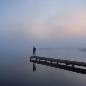 man on dock