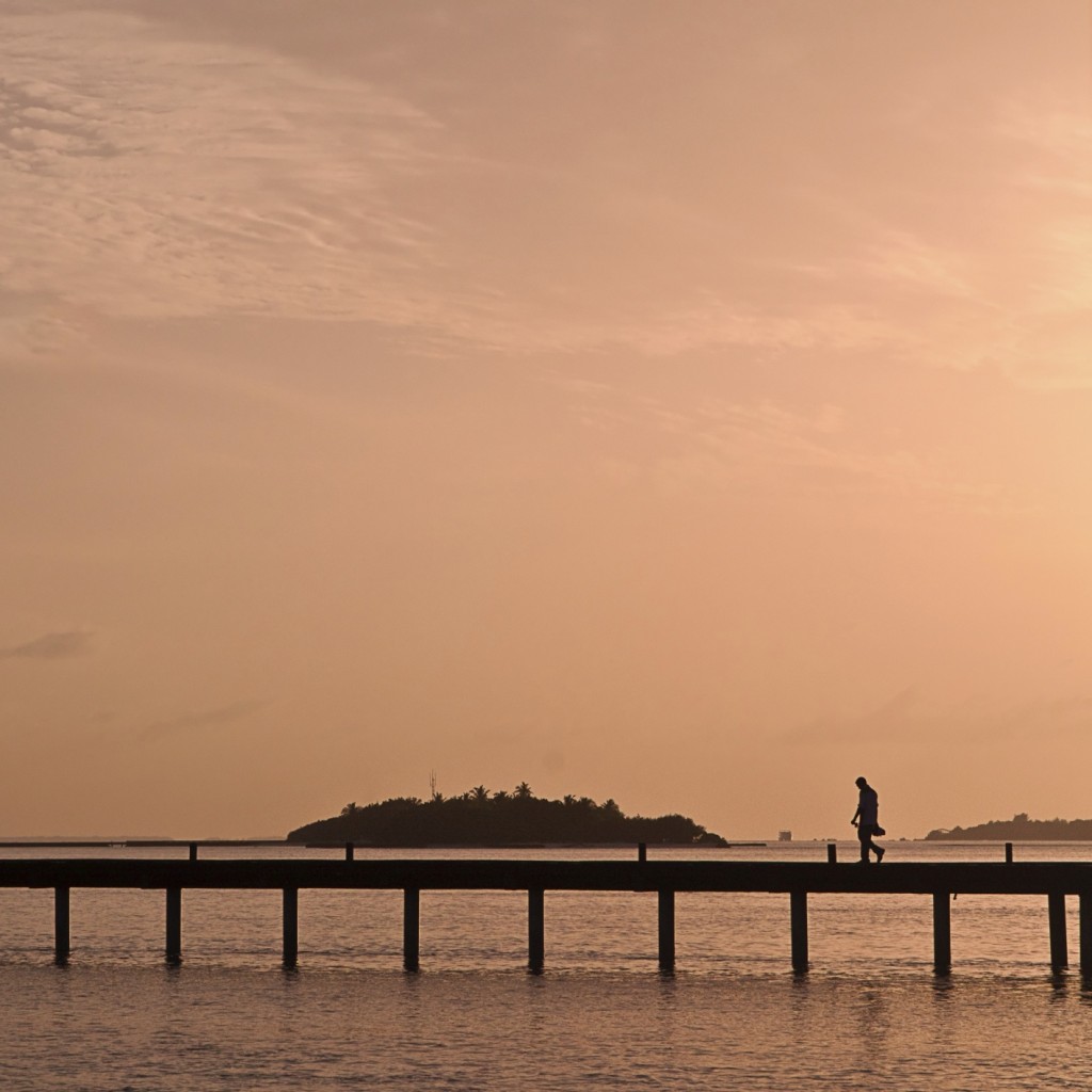 walkway over the ocean