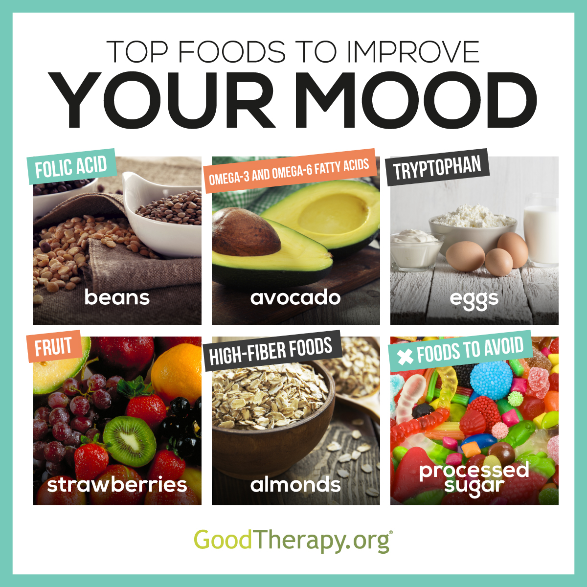 good mood foods to help fight depression, stress, and more