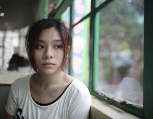Sad teen