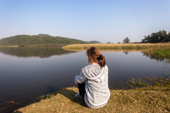 Teen Girl Relax River