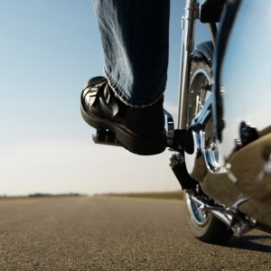 Motorcyclist on the Open Road