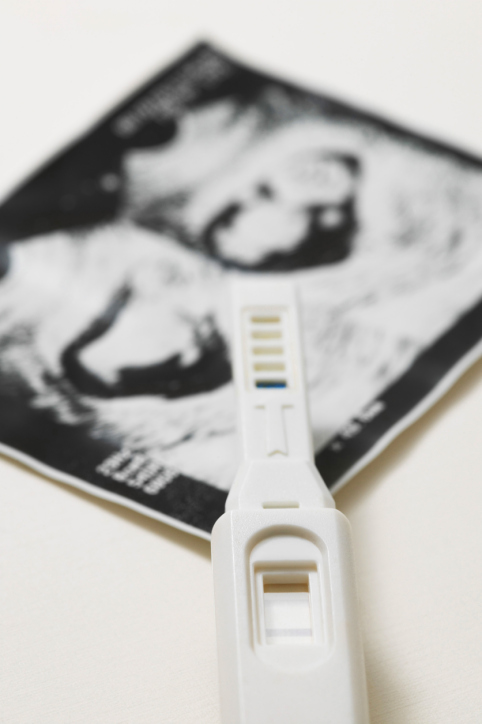 pregnancy test and ultrasound