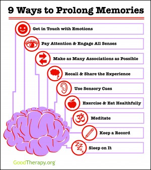 How to Improve Memory Infographic by GoodTherapy.org
