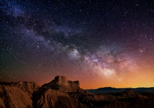 Milky Way over the desert