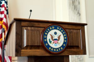 United States senate podium
