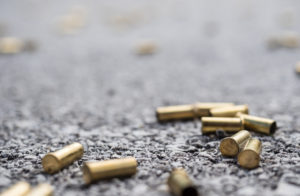 Bullet casings on the street